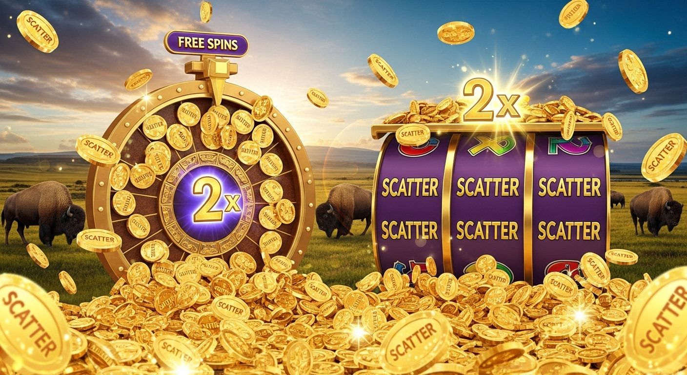 Dieren van de prairie in Buffalo King Megaways